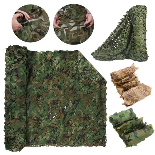 Filet de camouflage Filet de camouflage de chasse Filet de tonnelle de jardin Auvent de voiture Couleur blanc bleu vert noir jungle désert