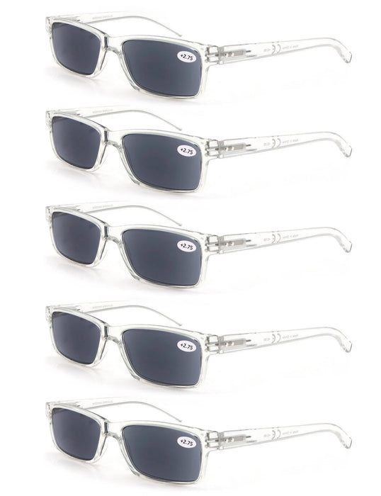 Gafas de Lectura para Hombre y Mujer, Diseño Cuadrado, Montura de Alta Calidad, Lentes de Lectura con Bisagra de Resorte, Gafas de Sol de Lectura +1.0~+4.0
