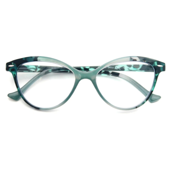 Lunettes de lecture pour femmes petits visages, œil de chat, vintage, mode, monture œil-de-chat rétro, verres clairs, ultra-légères, dioptrie +1.25 +2.0