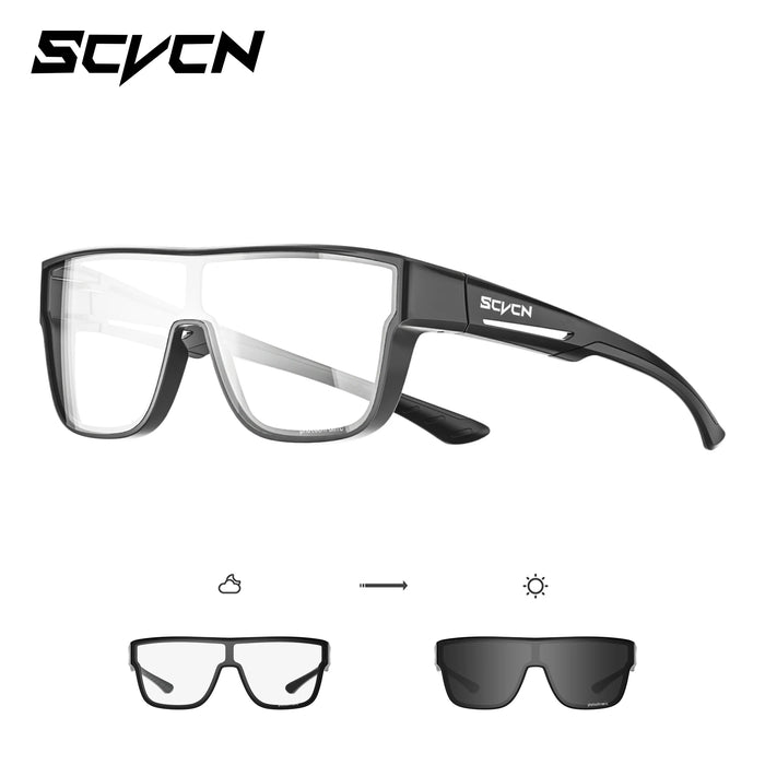 SCVCN Glasses Designed to Be Worn over Prescription Photochromic Road Bicycle Sports Outdoor Cycling Sunglasses HiKing Eyewear