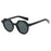 Ins Popular Fashion Round Women Punk Sunglasses Retro Rivets Men Trending Sun Glasses Gradient Shades UV400