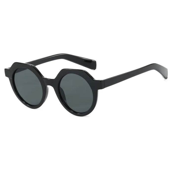 Ins Popular Fashion Round Women Punk Sunglasses Retro Rivets Men Trending Sun Glasses Gradient Shades UV400