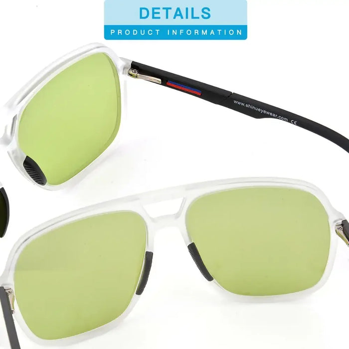 Gafas de sol polarizadas para hombre Tr90 Vintage Anti-UV Conducción Gafas negras Lentes de sol rectangulares para hombre Personalizadas