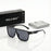 VIOLA MAG Flat Integrated Glasses, High-Quality Square Unisex, Trendy for Daily Travel and Leisure Decoration, with Glasses Bag