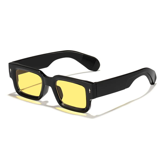 Unisex Retro Square Sunglasses Classic UV Protection Plastic Frame Shades Eyewear Outdoor Travel Driving Sun Glasses UV400
