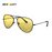 SHINU Gafas con lentes de bloqueo de luz azul para hombre, lentes naranjas, filtro de luz azul, mejor sueño y descanso, montura de metal