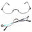 New Half Moon Metal Spring Hinge Reading Glasses Half Frame Ultra Light Resin Eyeglasses Vision Care +1.00~+4.0 Diopter