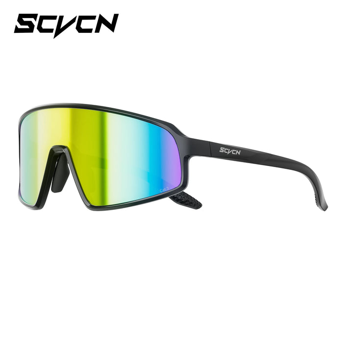 SCVCN New Sports Cycling Sunglasses UV400 Windproof Eyewear for MTB Road Bike Running Hiking Men Women Outdoor Sports Eyewear