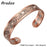 ARADOO Pure Copper Bracelets for Women 3500 Gauss Magnetic Therapy Braided Cuff Bangle Jewelry Gift