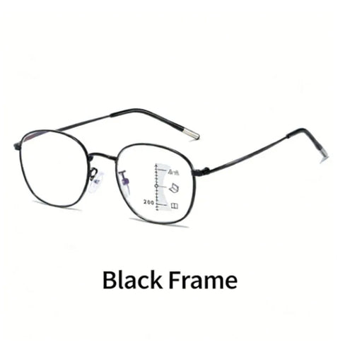 Nouvelles Lunettes de Lecture Progressives Multifocales pour la Vision de Près et de Loin, Monture Intégrale en Métal Ultra-Légère, Anti-Lumière Bleue, Convient