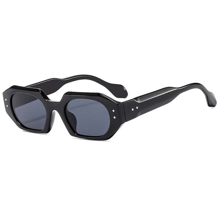 Petites lunettes de soleil rectangulaires pour hommes et femmes, verres solaires carrés, lunettes de voyage vintage rétro UV400, lunette de soleil femme, gafas de sol