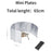 8/10/12/14/16Plates Stove Windscreen Aluminum Alloy Stove Wind shield with Drawstring Bag For Camping Burner Windproof Screen