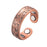 Trendy Punk Magnetic Therapy Pure Copper Rings for Women Men Anti Snoring Ring Power Slimming Health Care Jewelry