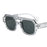 Nuevas Gafas de Sol Cuadradas de Doble Puente Retro para Mujer Diseño de Tonos Degradados Gafas de Sol de Alta Calidad para Hombre Protección UV400