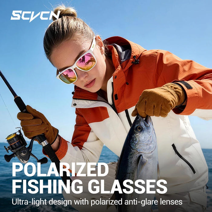 SCVCN Fashion Polarized Sunglasses for Men Outdoor Fishing Glasses Sports Bike UV400 Protection Women Bicycle Hiking Eyewear