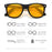 VIVIBEE Classic Square Gaming Blue Light Blocking Glasses Men Yellow Women Office Anti Light Eyeglasses Computer Filter Goggles