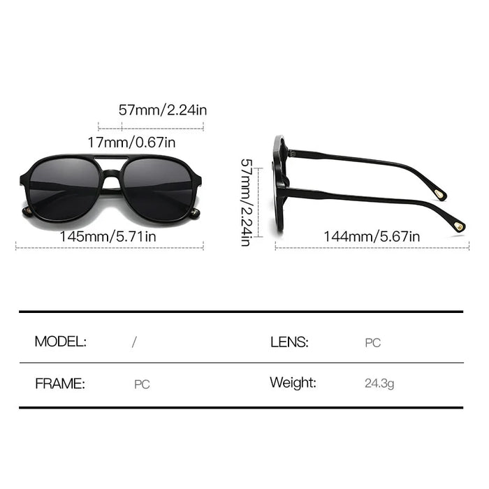 New Women Pilot Sunglasses Men Retro Square Shades Brand Female Luxury Sun Glasses Vintage Fashion Oculos De Sol Feminino UV400