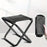 Foldable Outdoor Camping Chair Easy Carry Pocket Stool Compact Fishing Seat For Travel Leisure Hiking Outdoor Activities