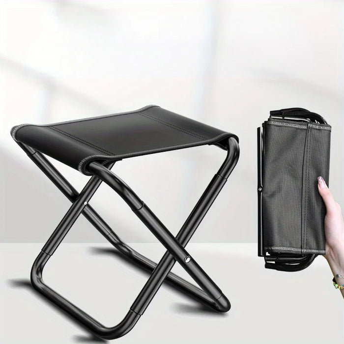 Foldable Outdoor Camping Chair Easy Carry Pocket Stool Compact Fishing Seat For Travel Leisure Hiking Outdoor Activities