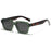 Ins Gafas de Sol Cuadradas de Moda Populares Mujer Retro VERDE Tonos UV400 Hombre Gafas de Sol de Tendencia