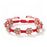 Handmade Adjustable Red Braided Rope Bracelets 5mm Copper Beads Flower Shape Lucky Bangle Women Daily Wear Fashion Jewelry Gifts