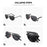 VIVIBEE Metal Pilot Black Folding Sunglasses Polarized Men Titanium Shades Women Aviation UV400 Designer Mirror Blue Sun Glasses
