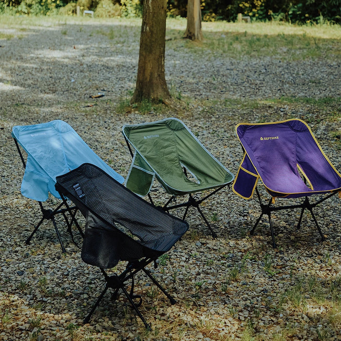 Defthike Official Folding Chair Oversized Camping Chair 7 Series Aluminum Alloy Load Capacity 150kg Outdoor Portable Chair Home