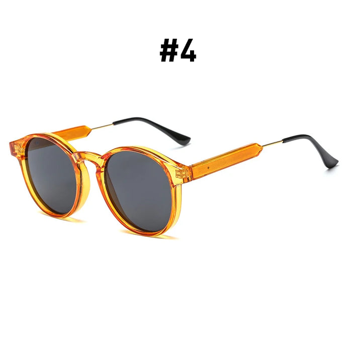 VIVIBEE Gothic Transparent Women Vintage Square Sunglasses 90s Round Sun Glasses 2026 Trending Products UV400 Men Shades