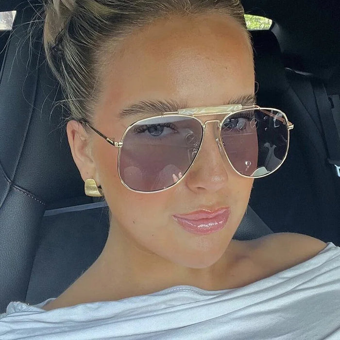 New Classic Pilot Sunglasses Women Men Retro Shades Brand Female Luxury Sun Glasses Vintage Oculos De Sol Feminino UV400