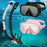 Scuba Diving Mask Snorkel Set For Adults Tempered Glass Professional Panoramic Snorkeling Gear Swimming Training Snorkel Kit