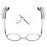 Literary Vintage Round Frame Myopia Glasses Diopter -1.0 -1.5 -2.0 -2.5 3.0 3.5 4.0 Unisex Anti-radiation Nearsighted Eyeglasses