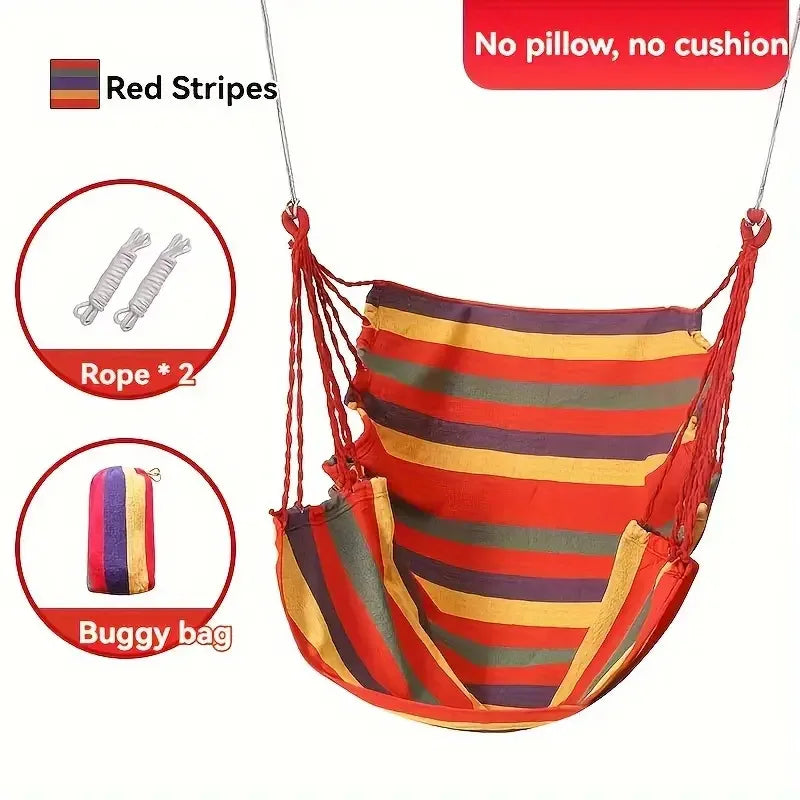 Durable Outdoor Travel Camping Hammock Indoor Adult Kids Hammock Courtyard Swing Dormitory Relaxing Hanging Rest Chair