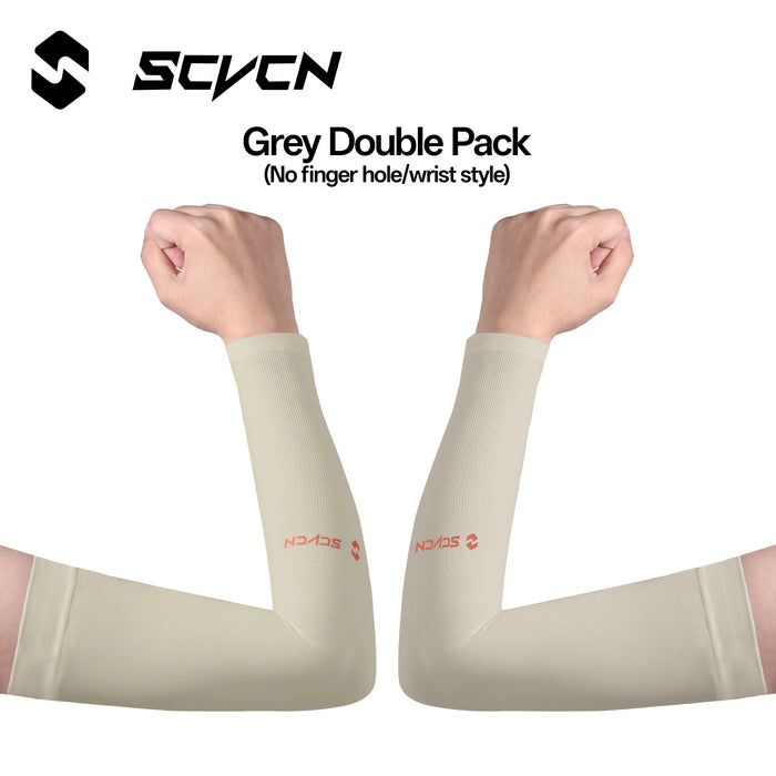 SCVCN 1Pair Breathable Hand Cover Cooling 1Pair Arm Sleeves UPF50+ Sun Protection Outdoor Cycling Sun BikingIce Fabric Sleeve