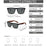 COOLMEN Gafas de sol polarizadas clásicas cuadradas para hombre, pesca, exteriores, conducción, ciclismo, correr, estilo vintage, montura grande, protección UV400