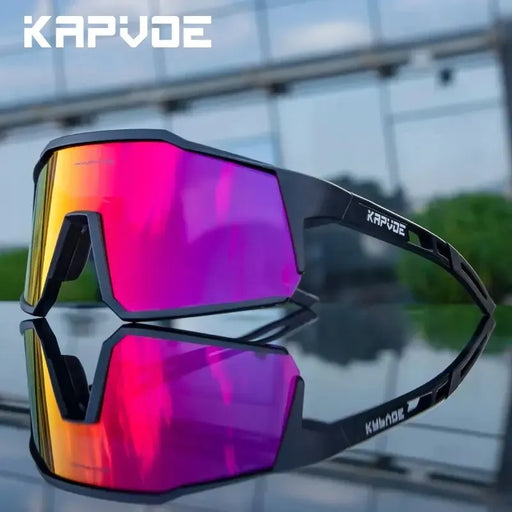 Gafas de ciclismo polarizadas Kapvoe MTB de carretera, protección UV400, ultraligeras, deportivas
