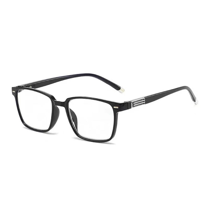 Gafas de lectura de montura cuadrada, anti-luz azul y anti-fatiga, especialmente diseñadas para personas de mediana edad y mayores, unisex.