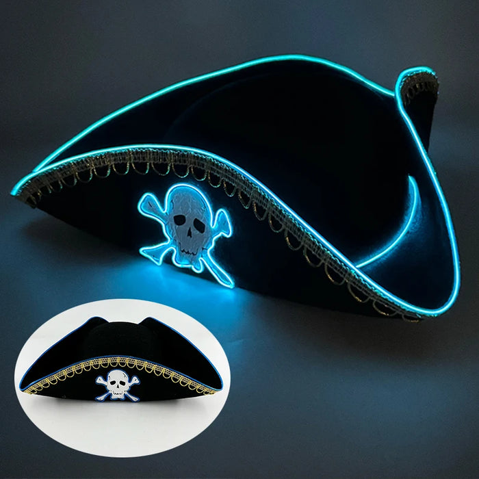 Despedida de Soltera Artículos Luminosos Novia Sombrero de Vaquera Brillante Gorra de Vaquero Nacarada con LED Sombrero de Moda con Luz de Neón para Fiesta