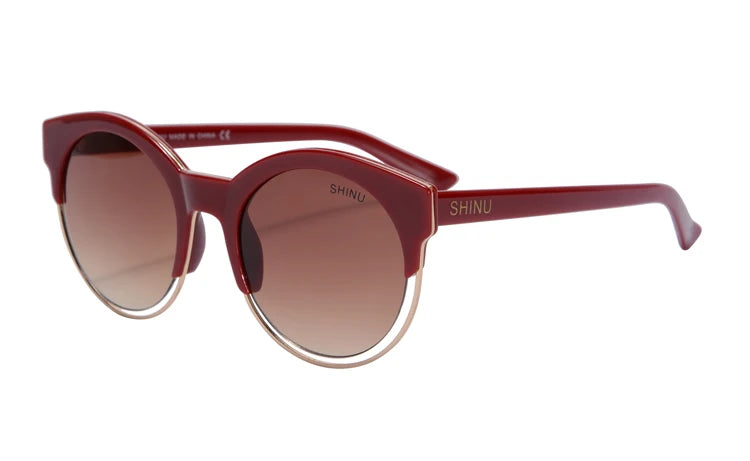 Lunettes de soleil tendance femme luxe 2026 Monture TR90 verres mode Protection UV400 avec étui à lunettes pour extérieur Lunettes de protection solaire