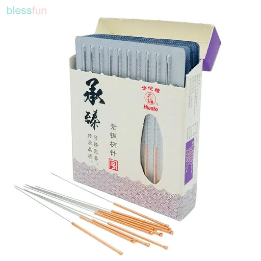 Aguja de acupuntura de alta calidad 100 Hwato mango de cobre estéril Belleza Salud Masaje gua sha 0.18/0.25/0.30/0.35mm