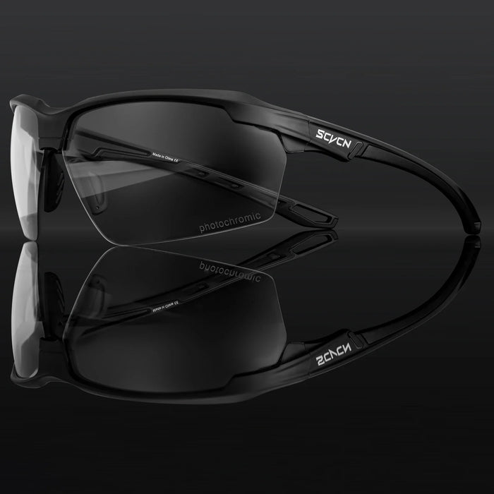 SCVCN Photochromic Glasses Cycling Sunglasses UV400 Hiking Goggles Men Outdoor Sports Glasses Women Driving Bicycle Bike Eyewear