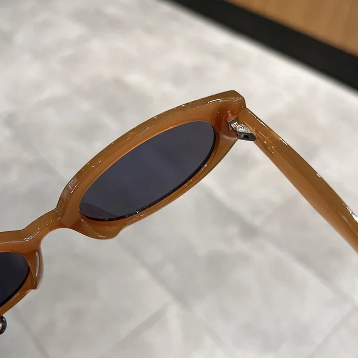 Vintage Oval Sunglasses Women Fashion Retro Female Sun Glasses New Trendy Luxury Brand Designer UV400 Lady Shades Eyewear