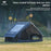 Outdoor Inflatable Camping Tent with a Panoramic Skylight, Suitable for Activities Such as Camping, Hiking, and Fishing.
