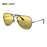 SHINU Gafas con lentes de bloqueo de luz azul para hombre, lentes naranjas, filtro de luz azul, mejor sueño y descanso, montura de metal
