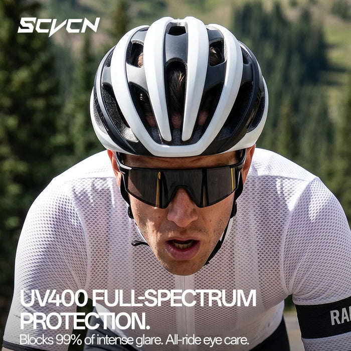 SCVCN Outdoor Sports Polarized Sunglasses Men Women UV400 Protection Eyewear Road Running Drving Fishing Goggles Cycling Glasses