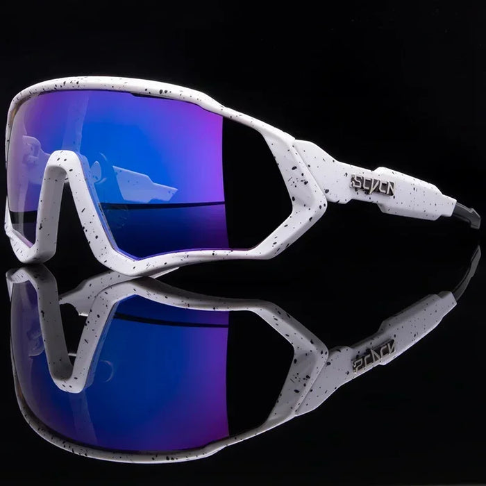 SCVCN-New Style Sunglasses Bicycle Eyewear Mountain Bike Cycl Goggles UV400 MTB Road for Men Photochromic Sport Cycling Glasses