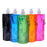 500ML Botella de agua plegable de silicona ultraligera portátil Bolsa de agua plegable Suministros deportivos al aire libre Senderismo Camping Bolsa de petaca blanda