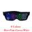 Gafas de Fiesta LED Bluetooth con Control de Aplicación, Idiomas Personalizados, Carga USB, Gafas Luminosas Intermitentes, Gafas de Sol para Conciertos de Navidad