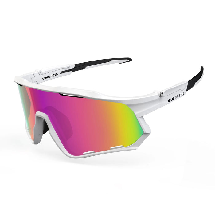 BUCKLOS Polarized Cycling Glasses UV400 Road Mountain Bike Goggles TR-90 Frame Windproof Outdoor Sports Eyewear Cycling Parts