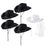 Lot de 5-12 Chapeaux de cow-girl/cowboy pour enterrement de vie de jeune fille, mariage, avec bandana en strass et lunettes en forme de cœur pour une dernière soirée disco