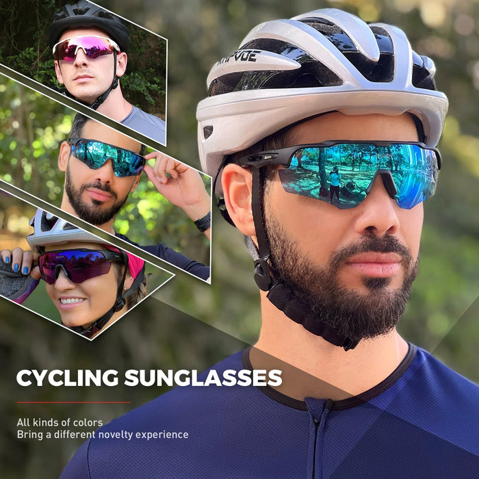 SCVCN Outdoor Bicycle Photochromic Glasses Men Cycling Glasses Polarized Cycle Sunglasses MTB UV400 Goggles Woman Bike Eyewear